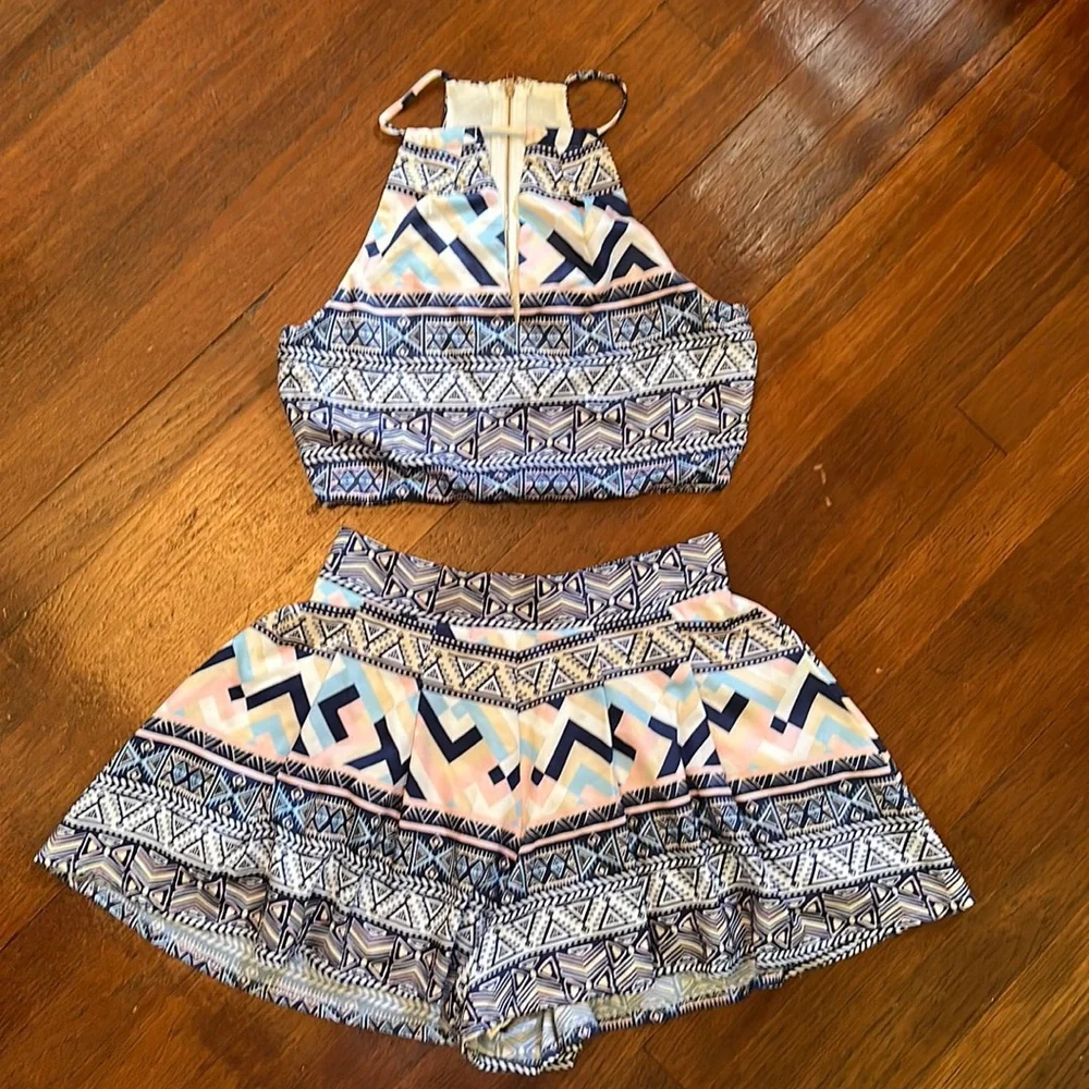 NWOT Apricot Lane Women’s Matching Boutique Summer Beach Set Size Small